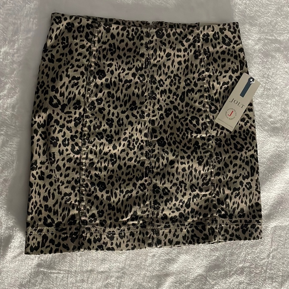 Leopard print skirt